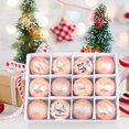 thumbnail image 5 of Juego de 12 adornos navideños con bolas de Navidad, bolas irregulares de lujo en caja de presentación para árbol de Navidad, 5 of 5