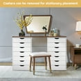 thumbnail image 6 of Costway 7 Drawer Chest Storage Dresser Floor Cabinet Organizer with Wheels White, 6 of 11