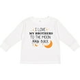 thumbnail image 3 of Inktastic I Love My Brothers To The Moon and Back Boys or Girls Long Sleeve Toddler T-Shirt, 3 of 5