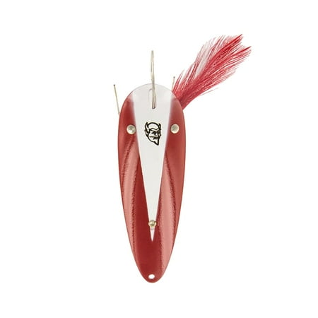 Dardevle Weedless 15-Red White Chunk Copper Back Fishing Lure 3/4 oz Outdoor Fishing Accessories