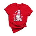thumbnail image 2 of GaThRRgYP Womens Tops Short Sleeve Prints,Blouse for Women Dressy Casual,Women's Casual Round Neck Short-sleeved Christmas Tree Printed T-shirt Top Red XXXL, 2 of 6
