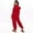 Red, variant on HNMKIU Long Sleeve Jumpsuit for Women Cozy Hooded Fuzzy Romper with Long Pants for Autumn Winter Loungewear and Pajamas Blue,L