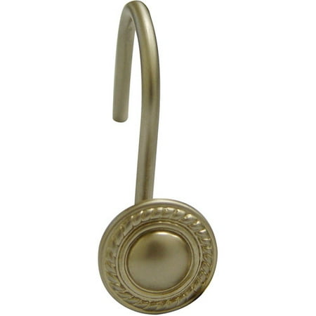 Elite Home Fashions Elegant Home Decorative Shower Hooks, Satin Nickel