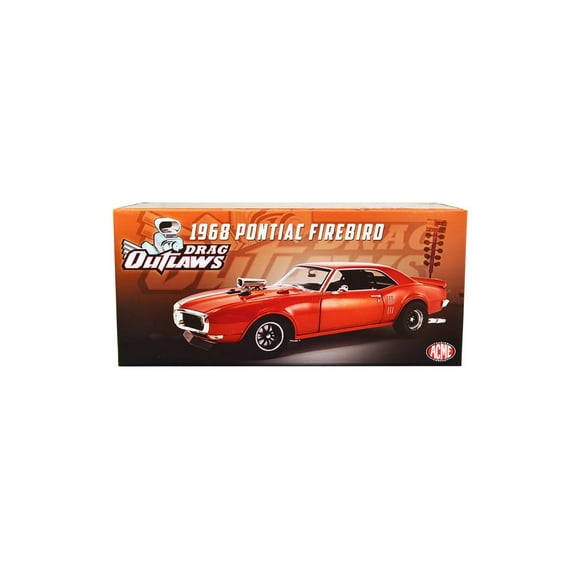1968 Pontiac Firebird, Orange - Acme A1805217 - 1/18 Scale Diecast Model Car