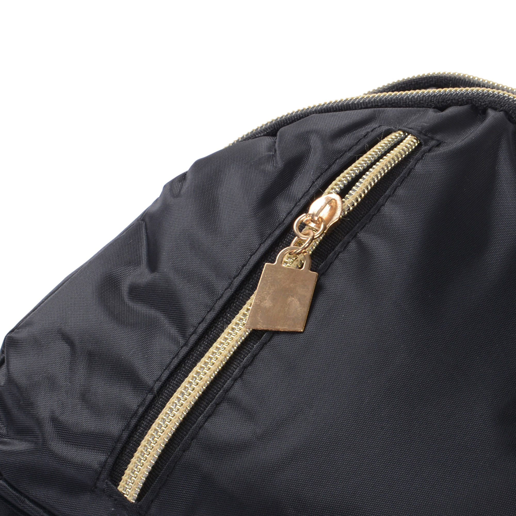 Hirigin Women Girls Black Nylon Mini Backpack Travel School Backpack Shoulder Bags - image 4 of 6