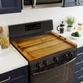 thumbnail image 2 of SpaceAid Noodle Board Stove Kitchen Cover with Handles, Stove Top Covers Cover, Natural Acacia, 2 of 7