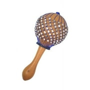 Africa Heartwood Project Axatse Gourd Shaker - Maraca, Rumba Shekere - 6" X 12"