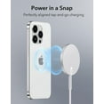 thumbnail image 2 of Chargeur Sans Fil pour MagSafe (Halolock) pour iPhones - avec Verrou Magnétique Puissant, Argent, 2 of 20