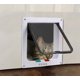 thumbnail image 2 of Puerta de plástico para mascotas, puerta para gatos, puerta para perros, puerta para gatos, orificio blanco, tamaño M, 2 of 2