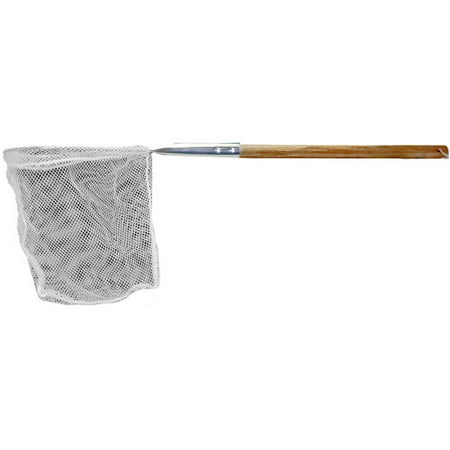 Handle Fishing Accessories - Frabill Baitwell Landing Vinylon Fishing Net with Wooden Handle