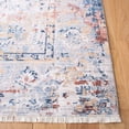 thumbnail image 3 of SAFAVIEH Valencia Brooks Distressed Area Rug, Blue/Gold, 6'10" x 6'10" Square, 3 of 10