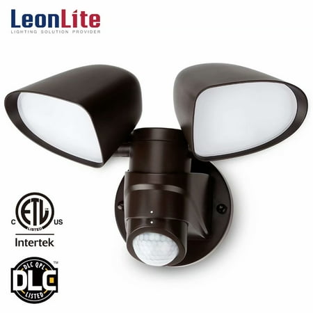 Leonlite 16w Dual Head Led Outdoor Security Light Lights Leonlite 16w Dual Head Led Outdoor Security Light Lights With Motion Activated