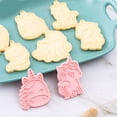 thumbnail image 2 of Molde para galletas tridimensional con diseño de dibujos animados, no tóxico, inodoro, para chocolate, fondant, unicornio, 6 unidades, 2 of 5