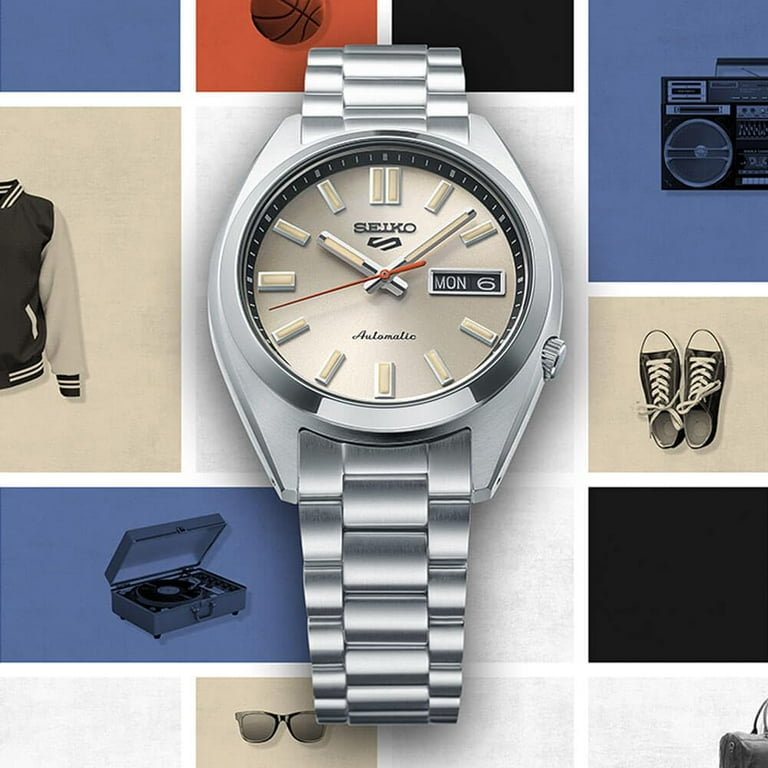 Seiko 5 Sports Automatic SNXS REISSUE Ivory Dial Watch SRPK91