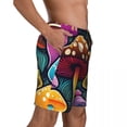 thumbnail image 4 of Board Shorts Summer Psychedelic Hawaii Beach Short Pants Men Running Surf Fast Dry Printed Swim Trunks, 4 of 5