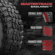 Mastertrack BADLANDS MT Mud Terrain 37X12.50R20LT 128Q 12PR F Light Truck Tire 37/12.50/20(Tire Only） Simolary simolary.com 17