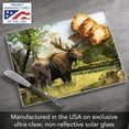 thumbnail image 2 of CounterArt "Tranquil Moose" Tempered Glass Cutting Board 10" by 8", 2 of 7