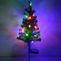Gmogad 30 Inch Solar Christmas Tree Light - LED Color Changing Outdoor Stake for Garden Lawn Patio - Auto On/Off Waterproof IP65 Holiday Party Decorations for Pathway Landscape