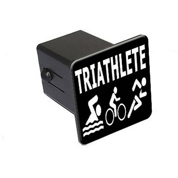 Triathlete Triathlon Swim Bike Run 2" Tow Trailer Hitch Cover Plug Insert