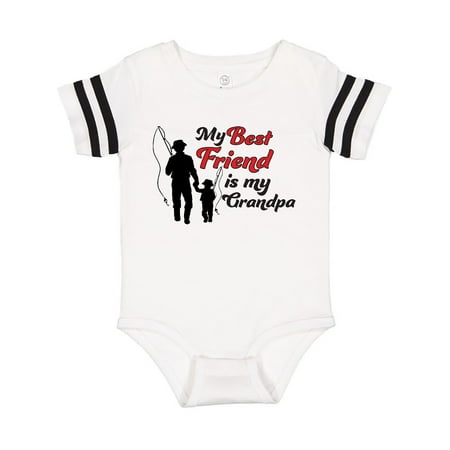 

Inktastic My Best Friend Is My Grandpa Gift Baby Boy or Baby Girl Bodysuit