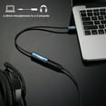 thumbnail image 3 of MillSO TRS 6.35mm (1/4 inch) Female to 3.5mm (1/8 inch) Male Headphone Audio Adapter Cable for Amplifier, Guitar, Piano, Laptop, Headphone, 1ft, 3 of 9