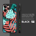 thumbnail image 3 of Case For OPPO RENO 8 7 9 6 7SE 5 4 4SE 4 3 4G 5G PRO PLUS Colour Simple Liquid Silicone Case Plants Leaf Art, 3 of 5