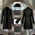 thumbnail image 4 of WASFDN Medieval Halloween Costumes Male Coat Victorian Court Uniform Renaissance Outfit Vintage Festival Cosplay Daily Costume,Black,S, 4 of 5