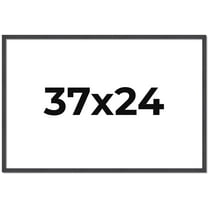 37x24 Rustic Brown Real Wood Picture Frame Width 0.75 inches | Interior Frame Depth 0.5 inches |