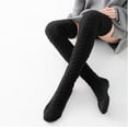 thumbnail image 5 of 1Pair/2Pairs Women's Thigh High Socks Over the Knee Cable Knit Boot Socks, Long Warm Fashion Leg Warmers Winter, 5 of 7