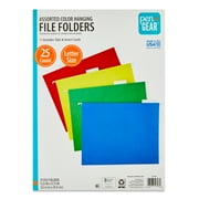 Pen+Gear Hanging File Folders, Letter Size, Assorted Colors, 25 Count