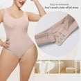 thumbnail image 3 of xiaxaixu Combinaison Gainante pour Femmes, Gaine Intégrale Ajustée, Combinaison Sans Coutures à Col Rond, Hauts Gainants, 3 of 7