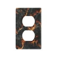 thumbnail image 3 of Switch Panel Switch Decoration 2.76x4.53x0.28 Inches Toggle Switch Switch Plate Wall Plates Living Room Kitchen Bedroom Study Switches Black Volcano, 3 of 8
