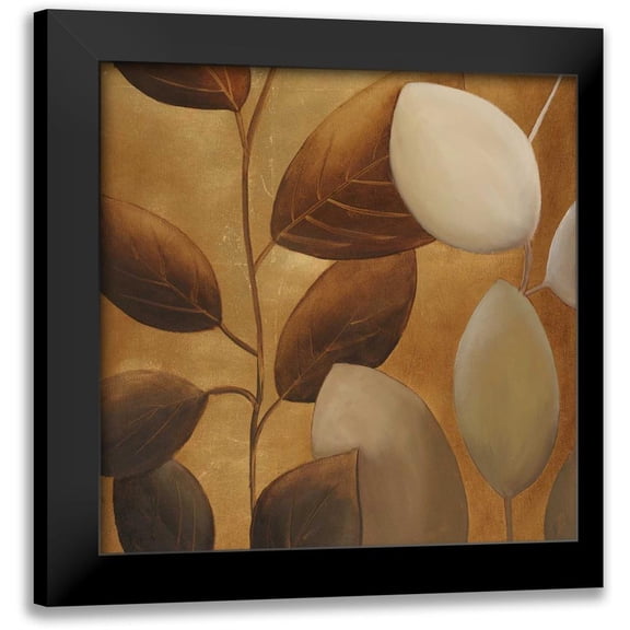 Pinto, Patricia 12x12 Black Modern Framed Museum Art Print Titled - Gold Eco-Chic II