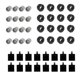 thumbnail image 1 of 48PCS Mini Wheel Axles Pack Block Car Accessories Tyre Hub Classic Building Bricks Children DIY Toys, 1 of 5