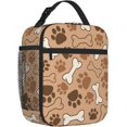 thumbnail image 2 of Blue Black Camouflage Lunch Bag for Women Men Reusable Insulated Lunch Box Portable Leakproof Thermal Lunch Tote Bags Lightweight Lunchbox with Side Pocket for Adult Office Work Picnic Hiking, 2 of 6