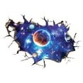 thumbnail image 2 of Pegatinas de pared 3D autoadhesivas decorativas y extraíbles del universo galáctico. Estilo A, 2 of 9