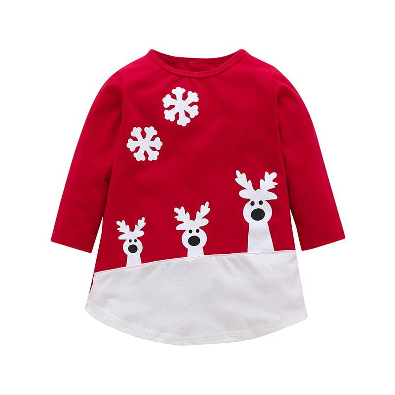 red christmas dress for baby