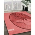thumbnail image 2 of Ahgly Company Indoor Rectangle Patterned Love Red Area Rugs, 8' x 12', 2 of 6