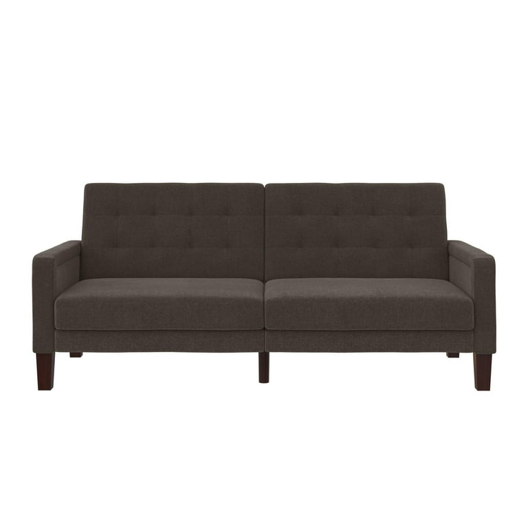 Better homes and gardens fabric tufted futon deals