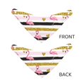 thumbnail image 6 of Goofa Gold Glittering Hearts and Flamingos Pattern Pet Scarf Bandana - Adjustable and Comfortable,Dog Scarf Bib Kerchief Breedfor Dogs and Cats-Large, 6 of 8