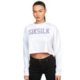 thumbnail image 1 of SikSilk Womens Varsity Crop Sweatshirt, 1 of 3