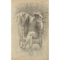 thumbnail image 3 of John Singer Sargent 17x24 Black Modern Framed Museum Art Print Titled - Seated&nbsp;Figure, 3 of 5