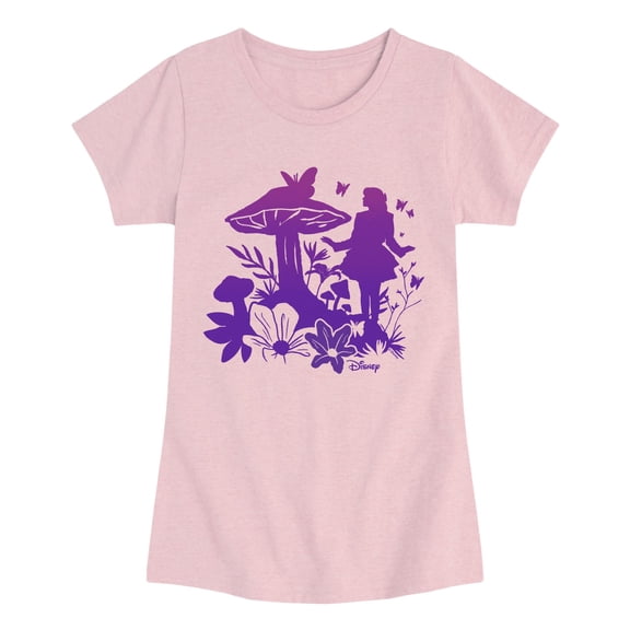 Descendants 5 - Wonderland Silhouette - Youth Girls Fitted Short Sleeve T-Shirt