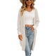 thumbnail image 5 of Txlixc Cardigan femenino, contraste de color de manga larga Midi knitwear Txlixc moda, 5 of 9