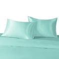 thumbnail image 5 of 2 Pack Silky Satin Standard Pillowcases for Hair and Skin, Super Soft and Cooling Pillow Cases with Envelope Closure, 20x26 Inches, Light Blue, 5 of 7