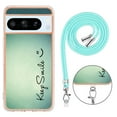 thumbnail image 4 of Slim Fit Case for Google Pixel 8 Pro, Luxury Pattern Adjustable Crossbody Lanyard Shoulder Neck Strap Clear Design Case for Women Girl Teen Silicone Soft for Google Pixel 8 Pro, Keep Smile, 4 of 6