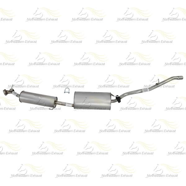 Northeastern Exhaust Muffler & Tail Pipe System Fits 2003-2011 Honda Element 2.4L - Direct Fit | Stainless Steel Exhaust System Kit | Includes Gaskets, Clamp, Hangers & Bolt Kit