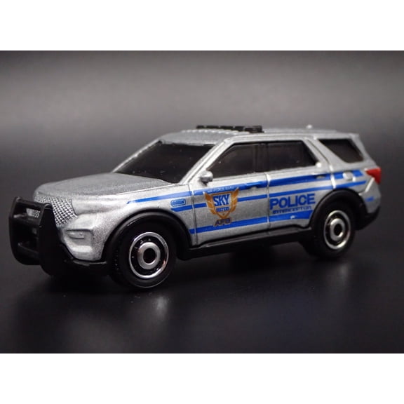 Open Box 2020-2026 FORD EXPLORER POLICE INTERCEPTOR SILVER 1:64 SCALE DIECAST MODEL CAR