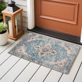 thumbnail image 5 of Blue Boho Bathroom Mat 2x3 FT, Non Slip Small Kitchen Mat, Middle Century Abstract Art Western Geometric Washable Soft Backed Front Door Throw Rug Indoor Outdoor Doormat for Entryway, 5 of 9
