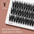 thumbnail image 6 of i•ENVY Faux Mink Volume Extension Cluster Lash MEDIUM, Mink-like Extension Fiber, Seamless DIY Application, 6 of 10